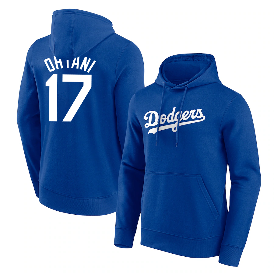 Men Los Angeles Dodgers 17 Ohtani 2024 MLB World Series Champions blue hoodie style 13